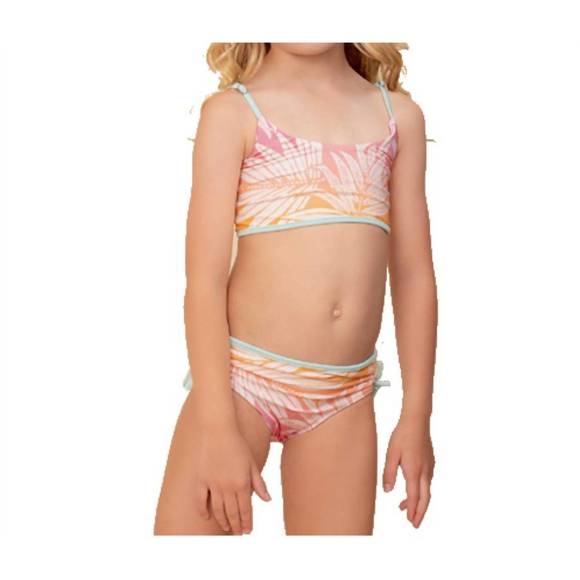 NEW MAAJI ombre foliage sunflower girls bikini set in pink - Picture 1 of 2